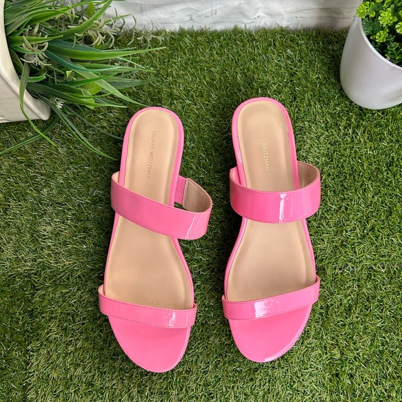 Stuart Weitzman Boardwalk Flat Wedge Slide
Sandal women India Pink size 9 new - Picture 15 of 17